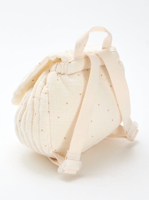 Mochila de gasa de algodón con estampado - Kiabi