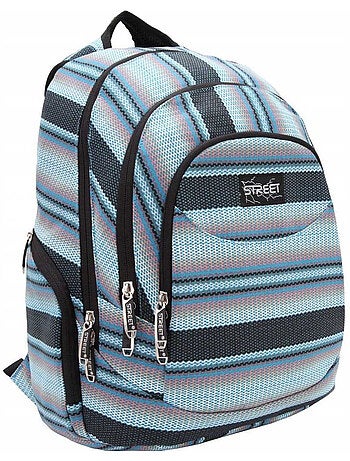 Mochila de lona cmp street - rayas horizontales 2 compartimentos 46 cm