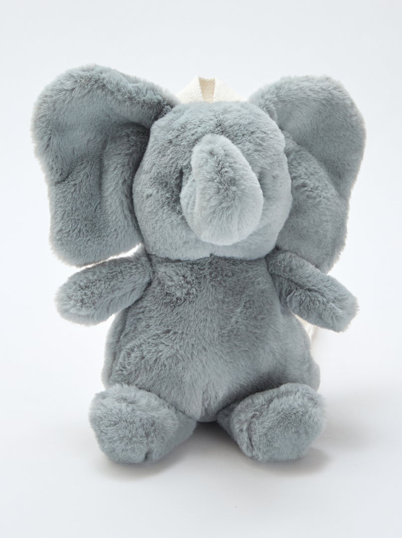 Mochila de peluche 'elefante' Azul - Kiabi