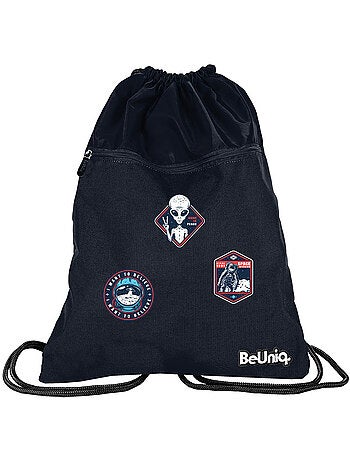 Mochila deportiva beuniq ufo con cordones y bolsillo con cremallera 45 x 34 cm