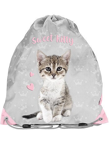 Mochila deportiva con cordones cat sweet kitty 38 cm