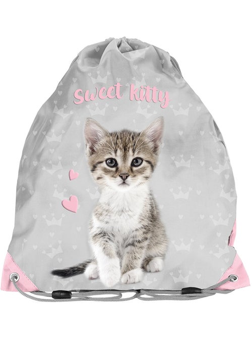 Mochila deportiva con cordones cat sweet kitty 38 cm - Kiabi
