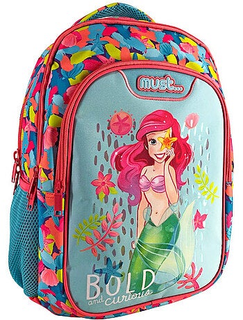Mochila disney princess must ariel de poliéster 600d