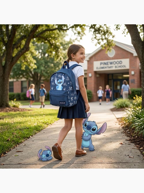 Mochila Disney Stitch de 37 cm para primaria y secundaria (niñas) 795-01104 - Kiabi