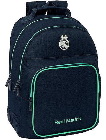 Mochila doble real madrid poliéster 2 compartimentos 42 x 32 x 15 cm