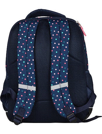 Mochila escolar 2 compartimentos KIP Girl You Rock azul marino