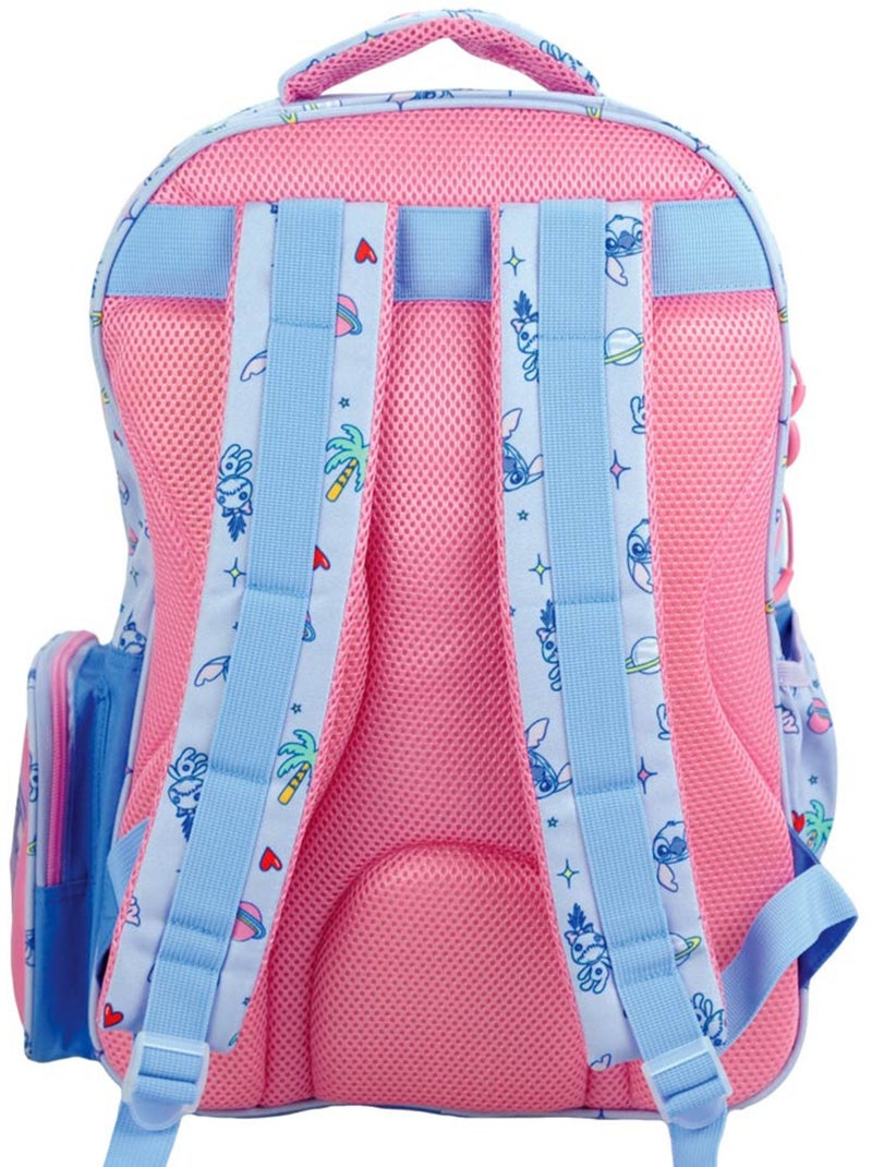 Mochila escolar 2 compartimentos stitch voodoo 43 cm lilo y stitch Azul cielo - Kiabi