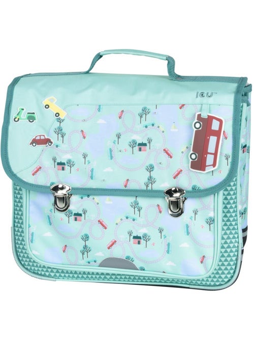Mochila escolar 38 cm con solapa 2 compartimentos temática de coches - Kiabi Mochila escolar 38 cm con solapa 2 compartimentos temática de coches - Kiabi
