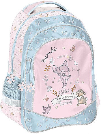 Mochila escolar bambi moments con purpurina 42 cm - 2 compartimentos