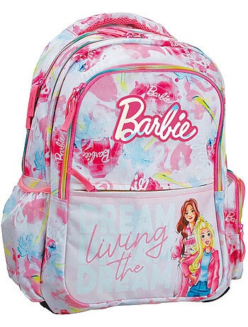 Mochila escolar barbie living the dream estampada 43 cm