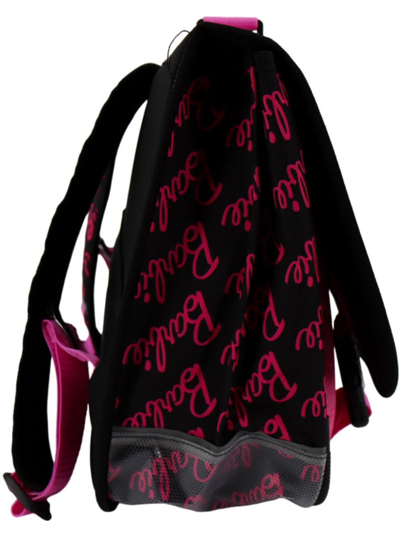 Mochila escolar barbie style icon de tejido estampado Negro Rosa claro - Kiabi