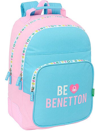 Mochila escolar be benetton 2 compartimentos 42 cm