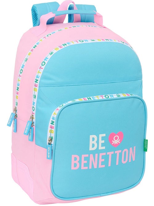 Mochila escolar be benetton 2 compartimentos 42 cm - Kiabi Mochila escolar be benetton 2 compartimentos 42 cm - Kiabi