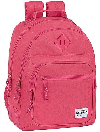 Mochila escolar blackfit8 color fresa 2 compartimentos 42 cm