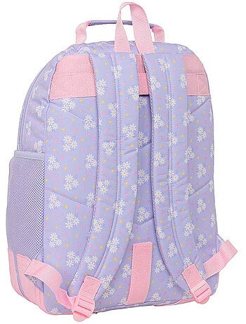 Mochila escolar cmp bouquet rosa 2 compartimentos con cremallera