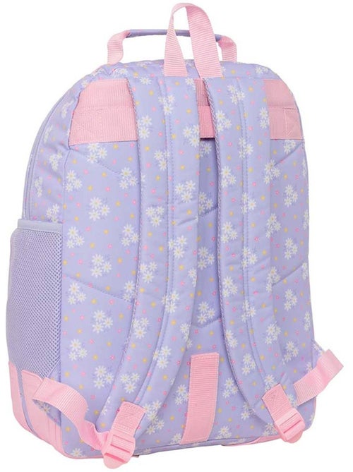 Mochila escolar cmp bouquet rosa 2 compartimentos con cremallera - Kiabi