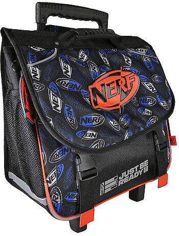 Mochila escolar con ruedas – 2 compartimentos – 38 cm – nerf