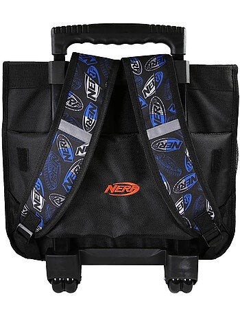 Mochila escolar con ruedas – 2 compartimentos – 38 cm – nerf