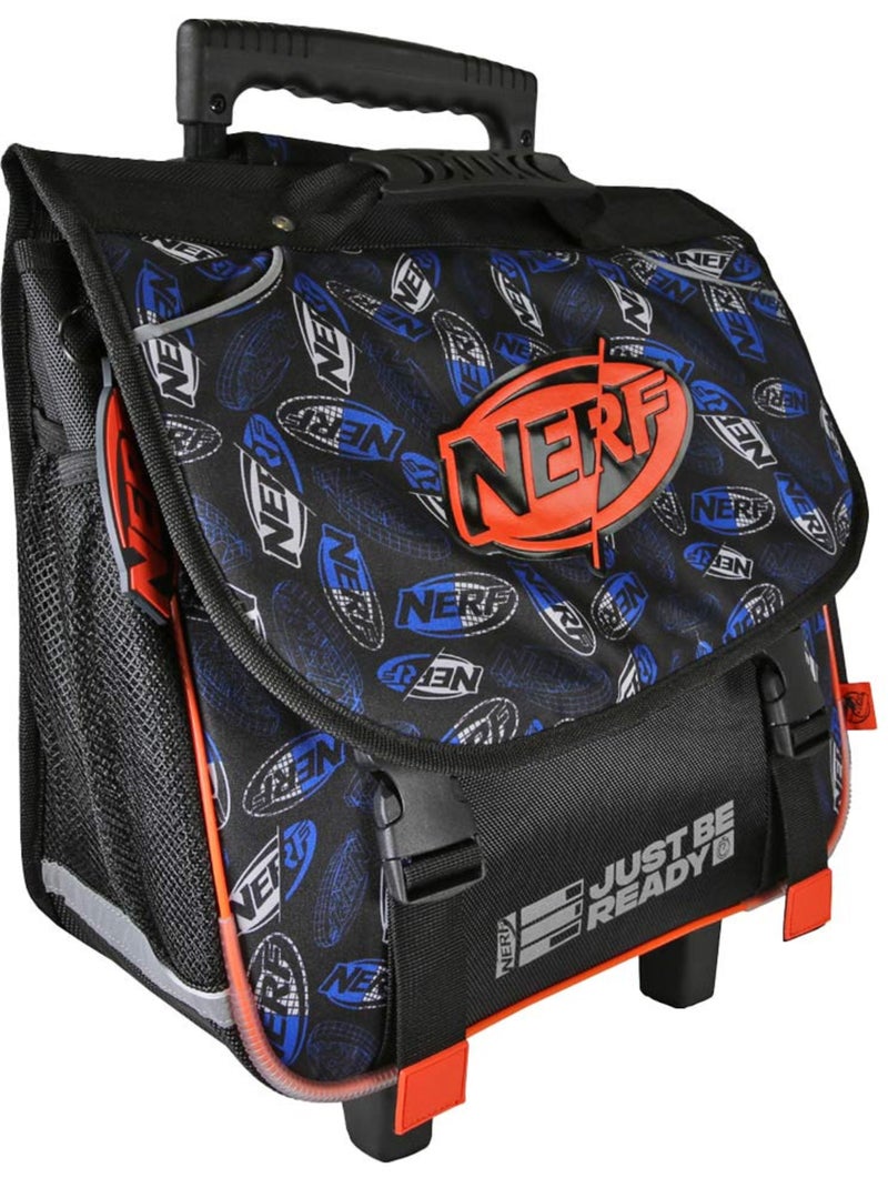 Mochila escolar con ruedas – 2 compartimentos – 38 cm – nerf Multicolor - Kiabi