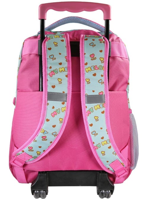 Mochila escolar con ruedas 2 compartimentos MY MELODY Birdy rosa efecto holográfico - Kiabi Mochila escolar con ruedas 2 compartimentos MY MELODY Birdy rosa efecto holográfico - Kiabi