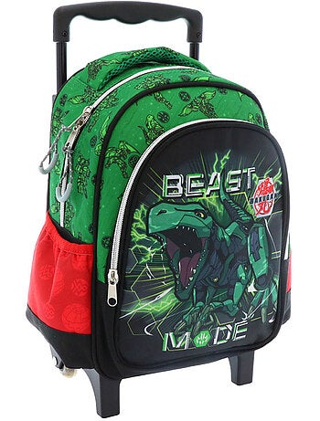 Mochila escolar con ruedas bakugan pvc laminado y asa telescópica
