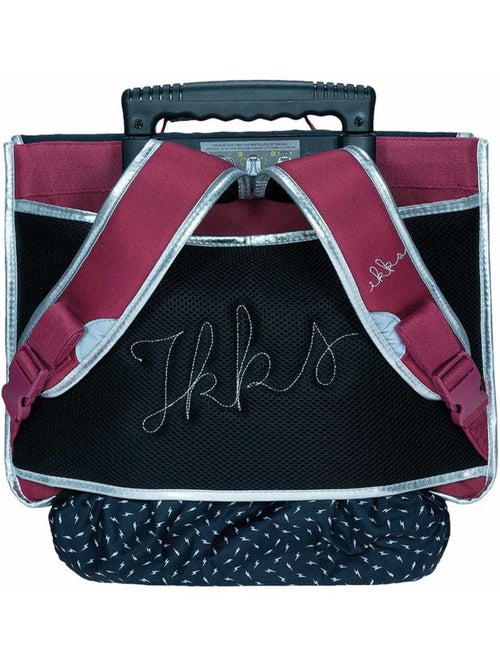 Mochila escolar con ruedas de tejido y asa telescópica ikks - Kiabi