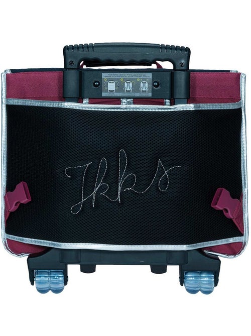 Mochila escolar con ruedas de tejido y asa telescópica ikks - Kiabi