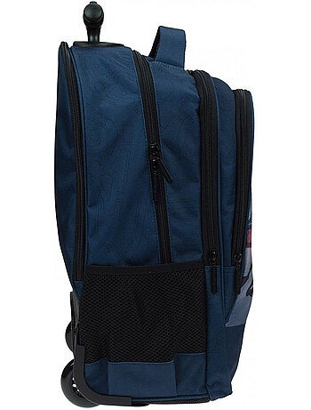 Mochila escolar con ruedas estampado league of legends yasuo de tejido