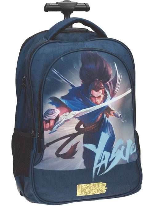 Mochila escolar con ruedas estampado league of legends yasuo de tejido - Kiabi