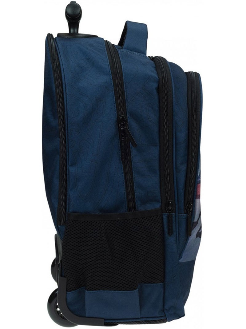 Mochila escolar con ruedas estampado league of legends yasuo de tejido Azul marino - Kiabi