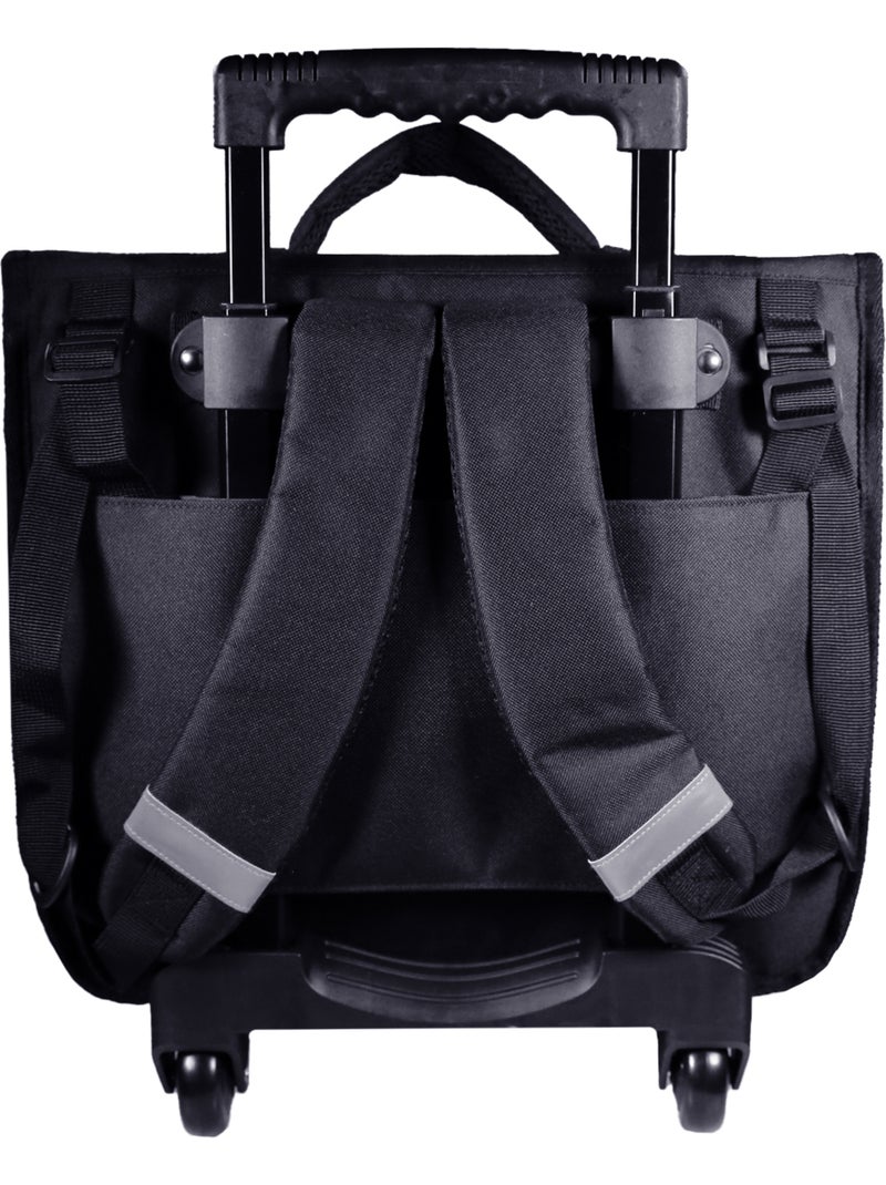 Mochila escolar con ruedas fast and furious – 38 cm Negro - Kiabi