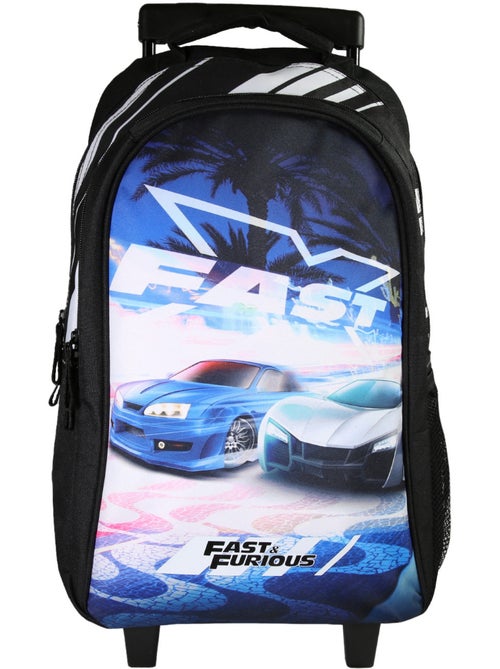 Mochila escolar con ruedas fast and furious 45 cm 2 compartimentos - Kiabi Mochila escolar con ruedas fast and furious 45 cm 2 compartimentos - Kiabi
