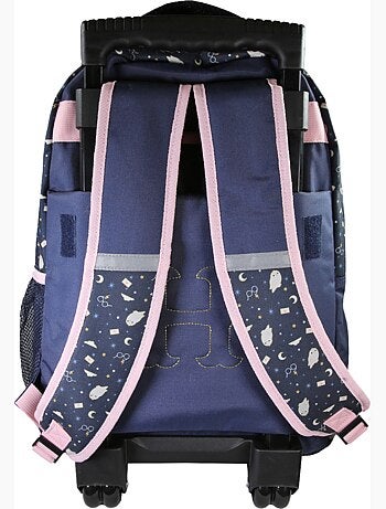 Mochila escolar con ruedas Harry Potter azul noche 2 compartimentos