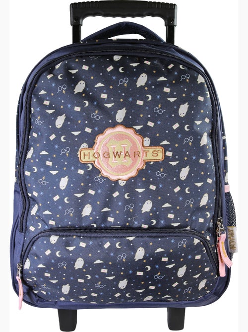 Mochila escolar con ruedas Harry Potter azul noche 2 compartimentos - Kiabi Mochila escolar con ruedas Harry Potter azul noche 2 compartimentos - Kiabi