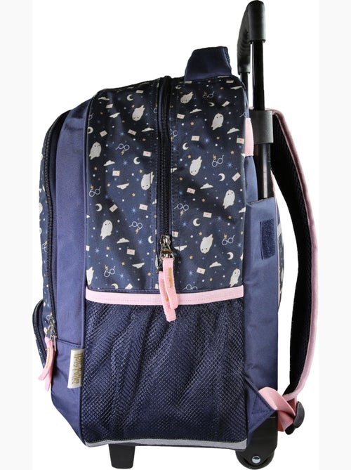 Mochila escolar con ruedas Harry Potter azul noche 2 compartimentos - Kiabi Mochila escolar con ruedas Harry Potter azul noche 2 compartimentos - Kiabi