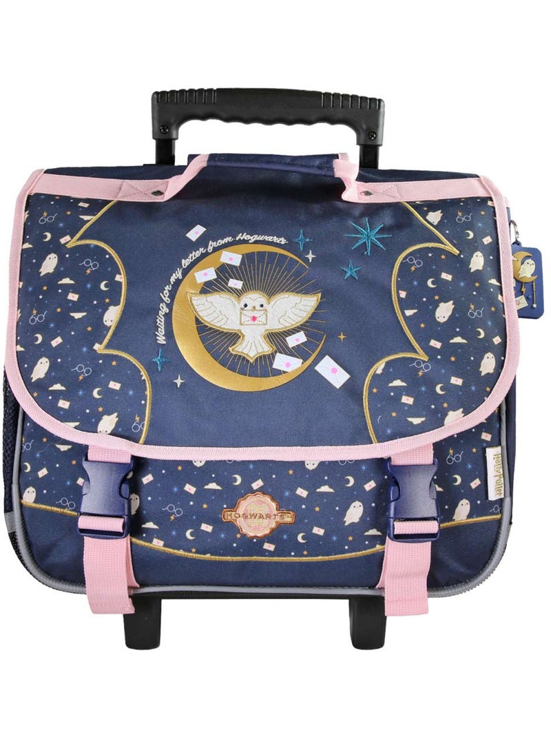 Mochila escolar con ruedas harry potter – wizarding world – 38 cm Azul Rosa - Kiabi