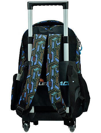 Mochila escolar con ruedas hot wheels activate 46 cm