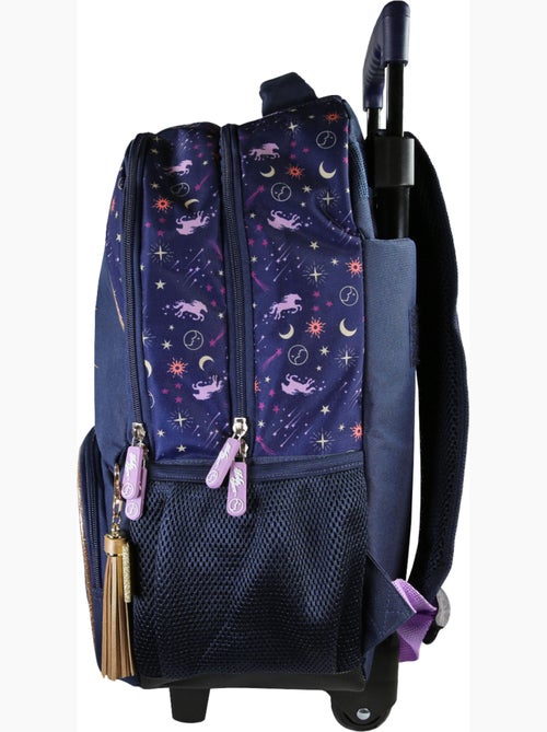 Mochila escolar con ruedas niña 2 compartimentos BELLA SARA azul noche - Kiabi Mochila escolar con ruedas niña 2 compartimentos BELLA SARA azul noche - Kiabi