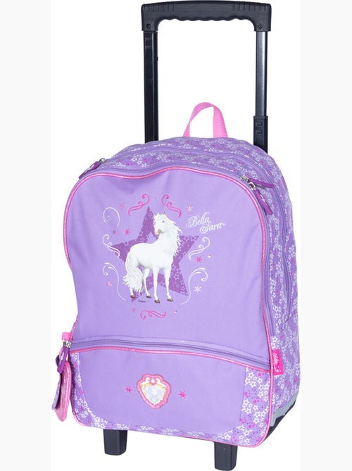 Mochila escolar con ruedas niña 2 compartimentos BELLA SARA violeta - Kiabi Mochila escolar con ruedas niña 2 compartimentos BELLA SARA violeta - Kiabi