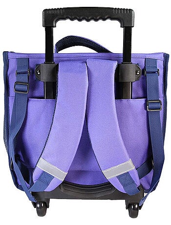 Mochila escolar con ruedas niña Cybel 38 cm violeta 2 compartimentos primaria
