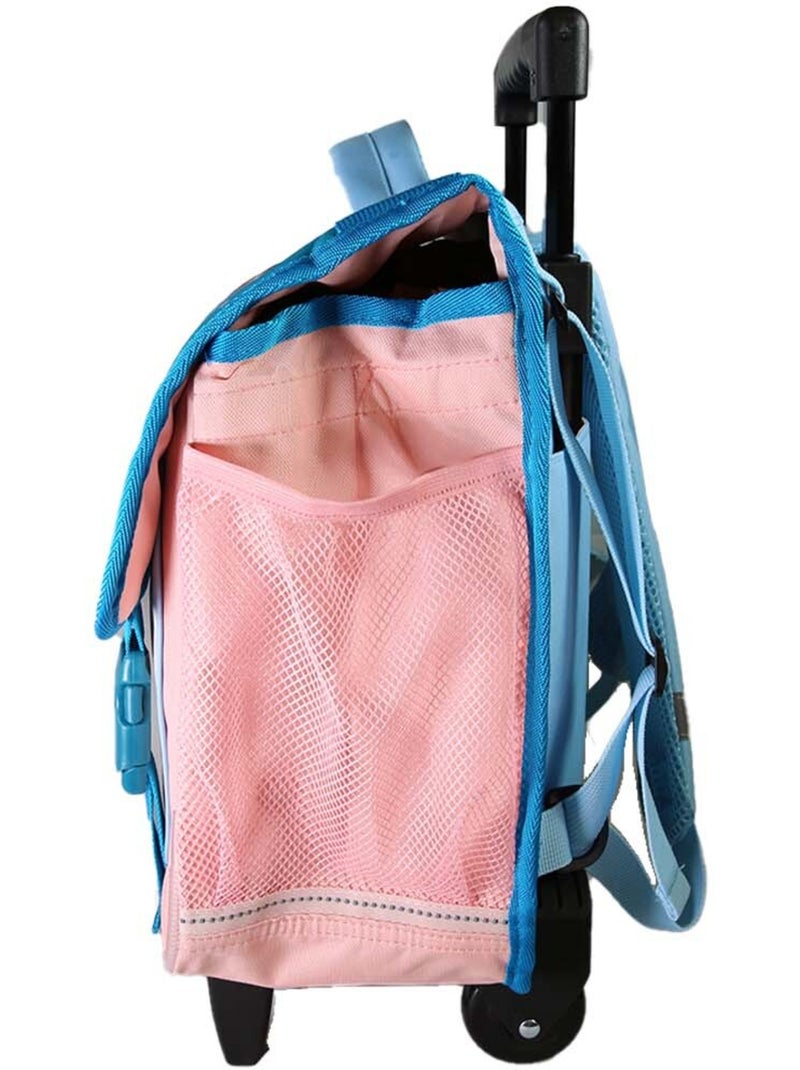 Mochila escolar con ruedas niña Cybel Unicornio 38 cm azul y rosa 2 compartimentos primaria Multicolor - Kiabi