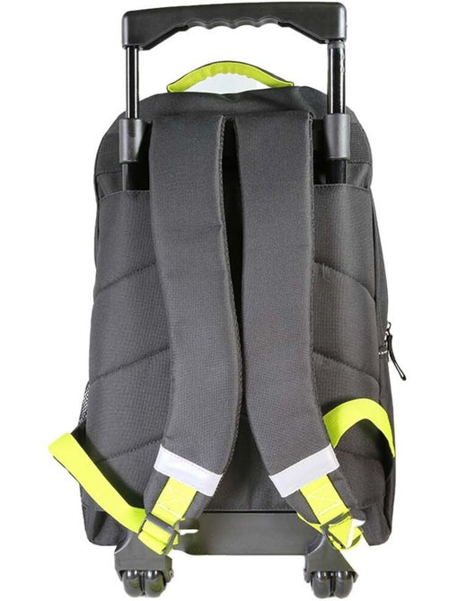 Mochila escolar con ruedas niño Beyblade X 38 cm negra y verde 2 compartimentos - Kiabi