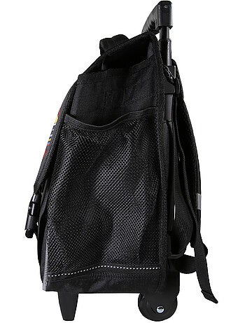 Mochila escolar con ruedas niño Fast & Furious 38 cm negra 2 compartimentos