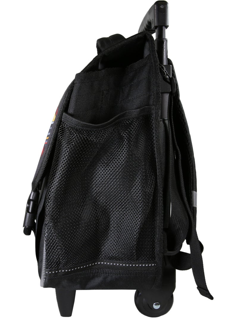 Mochila escolar con ruedas niño Fast & Furious 38 cm negra 2 compartimentos Multicolor - Kiabi