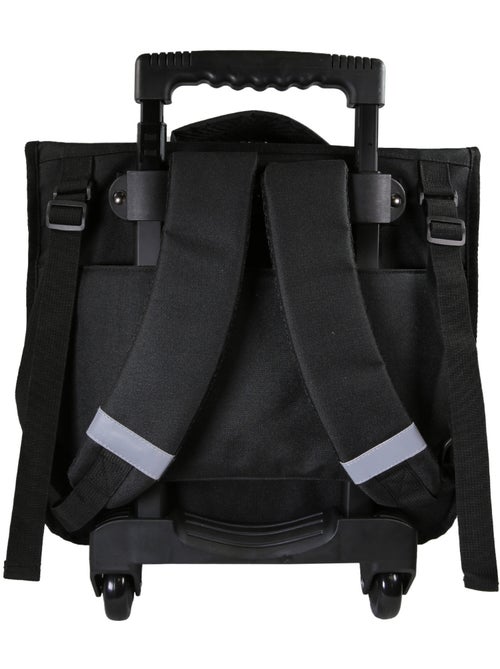 Mochila escolar con ruedas niño Fast & Furious 38 cm negra 2 compartimentos - Kiabi