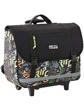 Mochila escolar con ruedas niño rip curl multico fluo 17 l - 2 compartimentos
