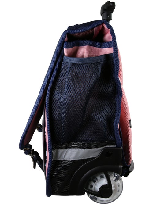 Mochila escolar con ruedas para niña Phileas Cisne de 41 cm – 2 compartimentos – Azul y rosa - Kiabi