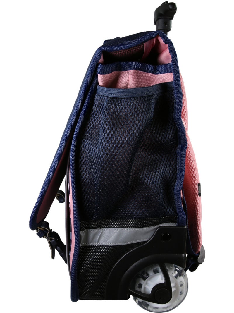 Mochila escolar con ruedas para niña Phileas Cisne de 41 cm – 2 compartimentos – Azul y rosa Azul - Kiabi