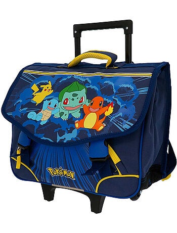 Mochila escolar con ruedas pokémon – pokemon starter pack 2 compartimentos – 41 cm