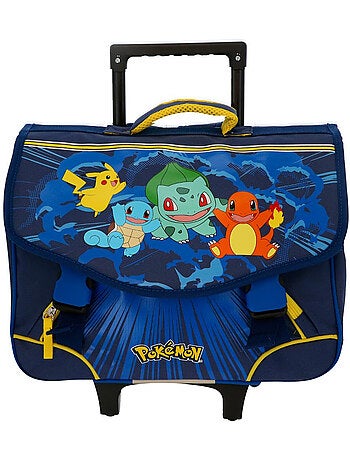 Mochila escolar con ruedas pokémon – pokemon starter pack 2 compartimentos – 41 cm